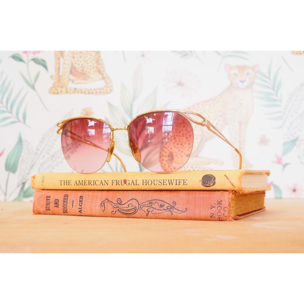 Vintage Nina Ricci Sunglasses 1990s USA Made Grandma Chic Retro beachy